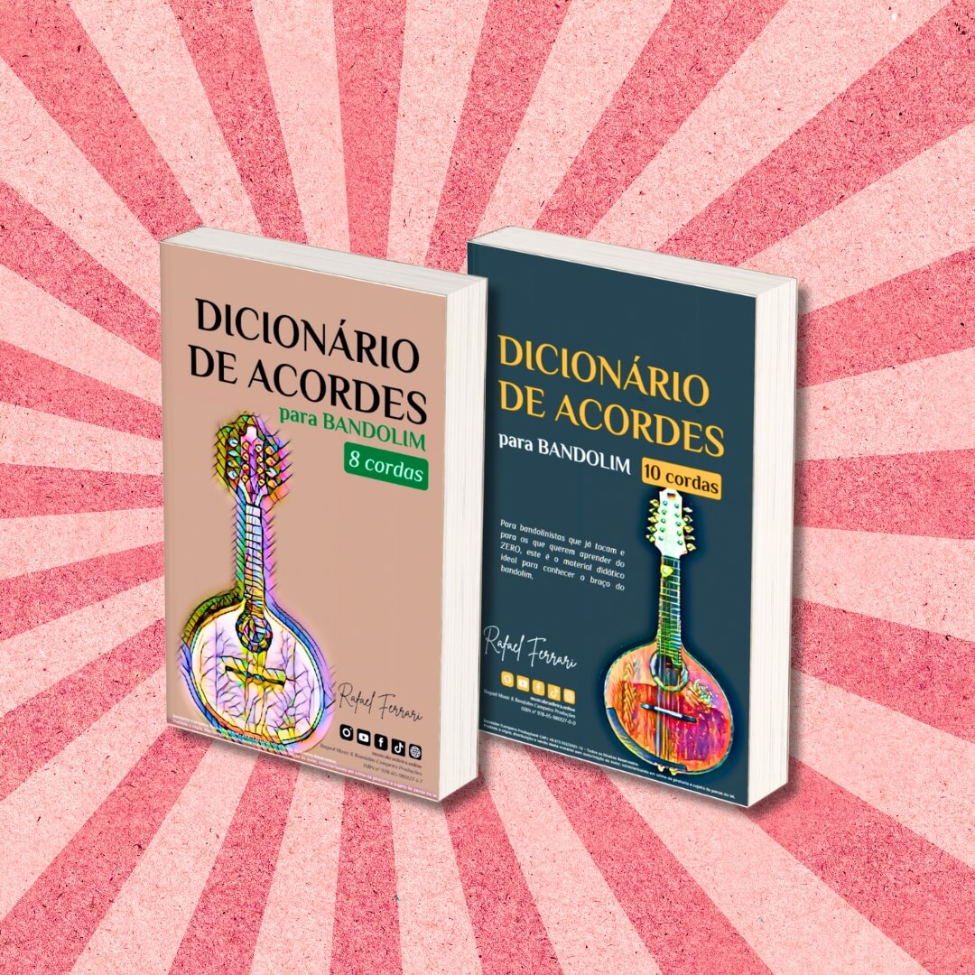 Dicionário de Acordes Para bandolim 8 Cordas + Dicionário de Acordes Para Bandolim 10 Cordas